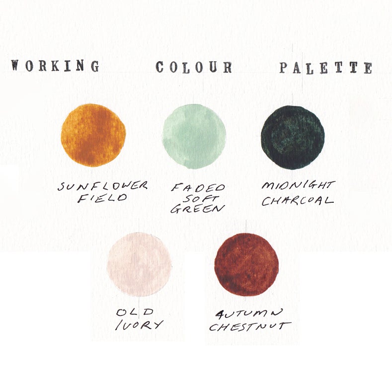 page of color swatches