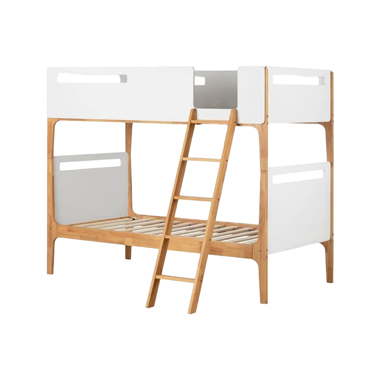 White and Wood Amazon Bunk Bed.