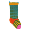 MELANGE COLLECTION Colorful Stocking, Green