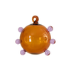 Amber Purple Glass Ornament