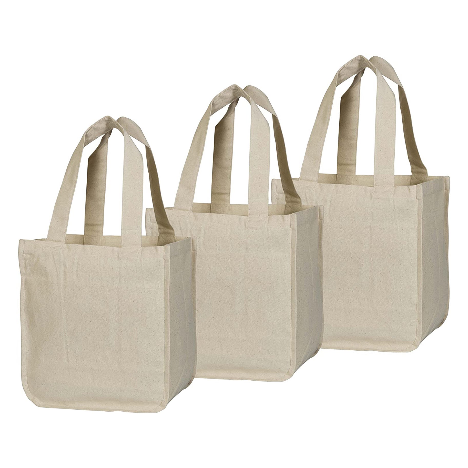 Organic Cotton Mart Store Canvas Grocery Bag Domino