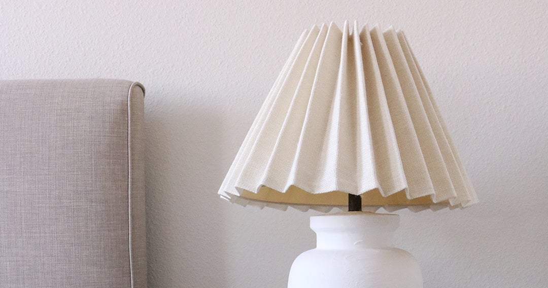 Vintage Knife Pleated Lampshades, How To Make A Fabric Pleated Lampshade