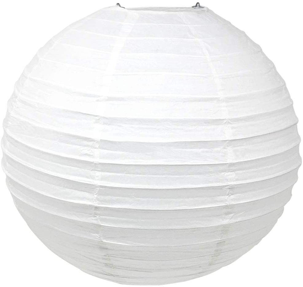 white round paper lantern