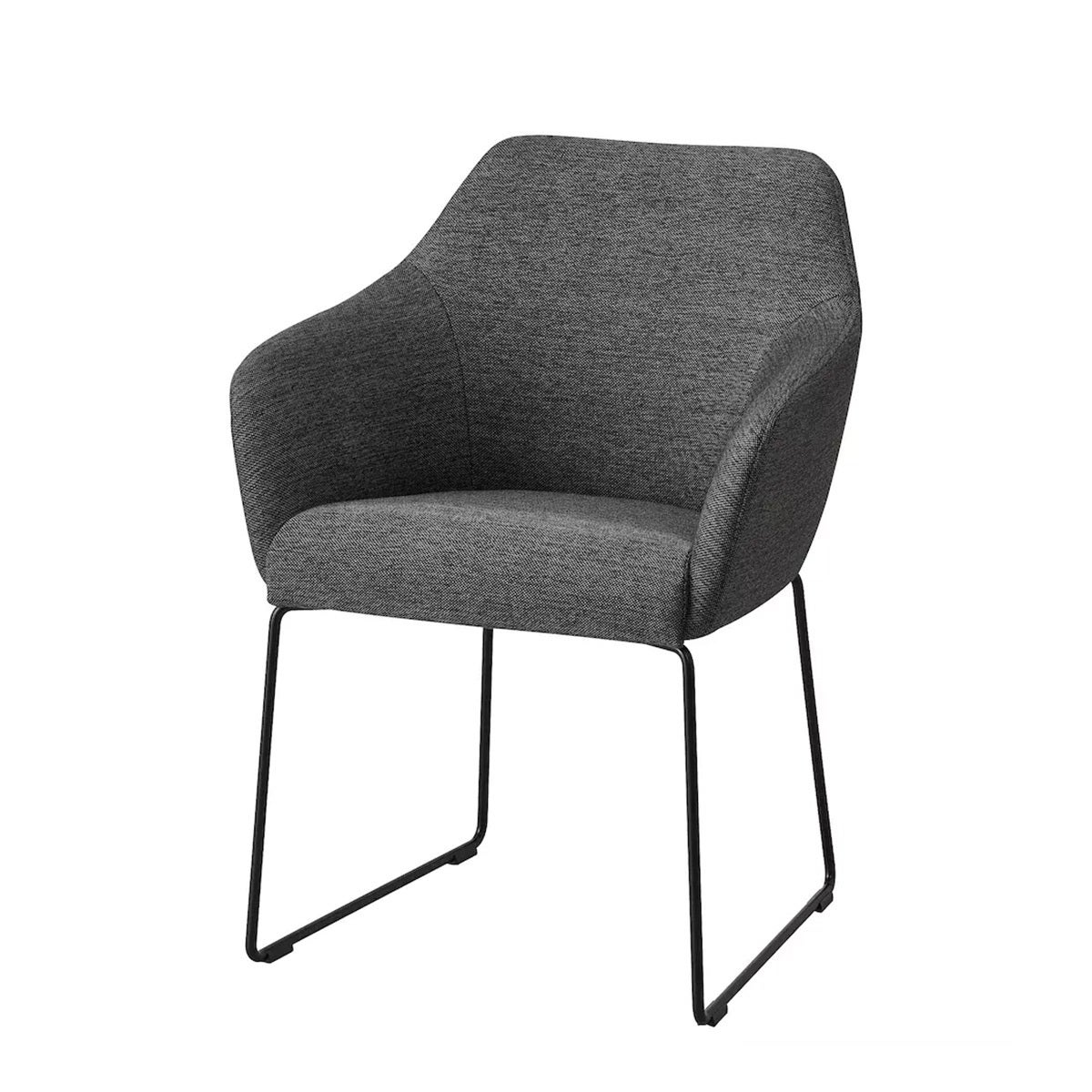 metal and gray chair from IKEA