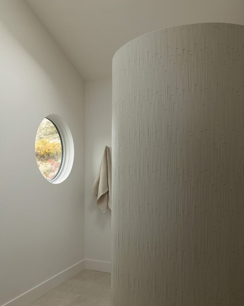curved shower wall