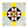 square yellow wall tile