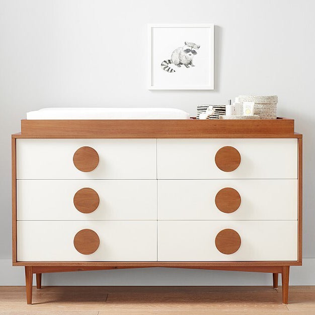 West Elm Pottery Barn Kids Ray Extra Wide Dresser And Topper Set Domino