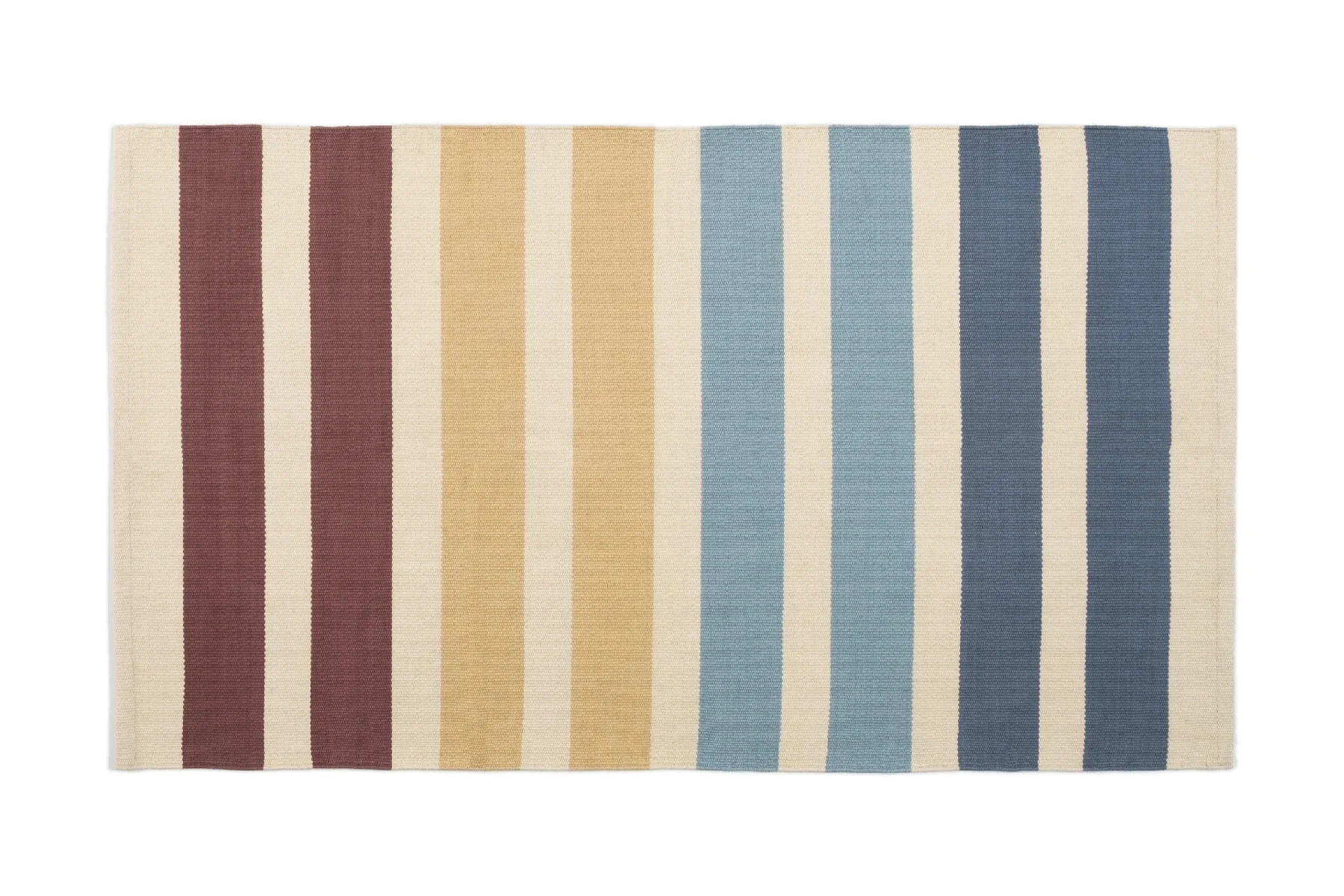 washable striped rug