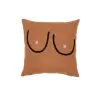 brown boob pillow