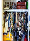 closet filled with colorful clothes