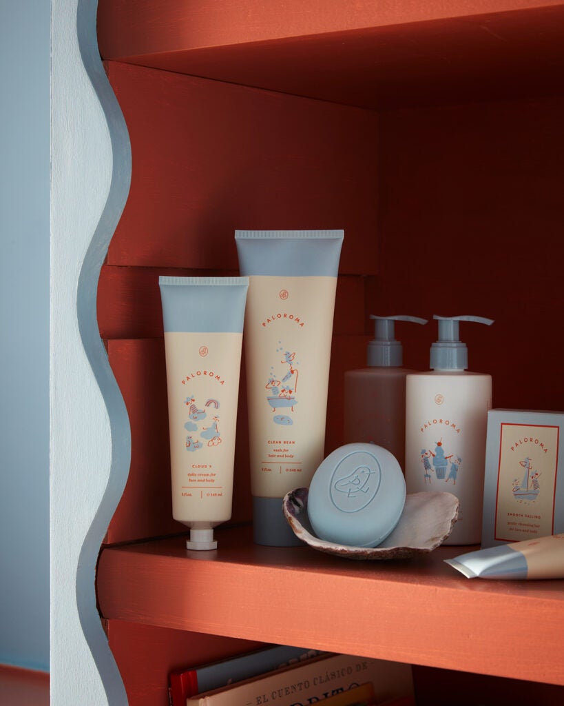 baby skin products on shelf