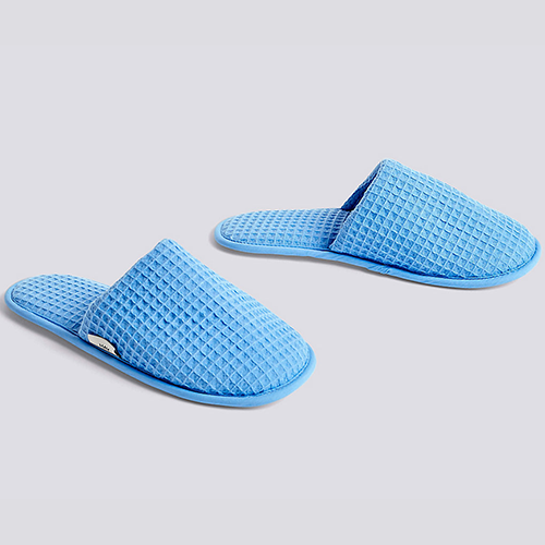 Hay Waffle Slippers in Blue