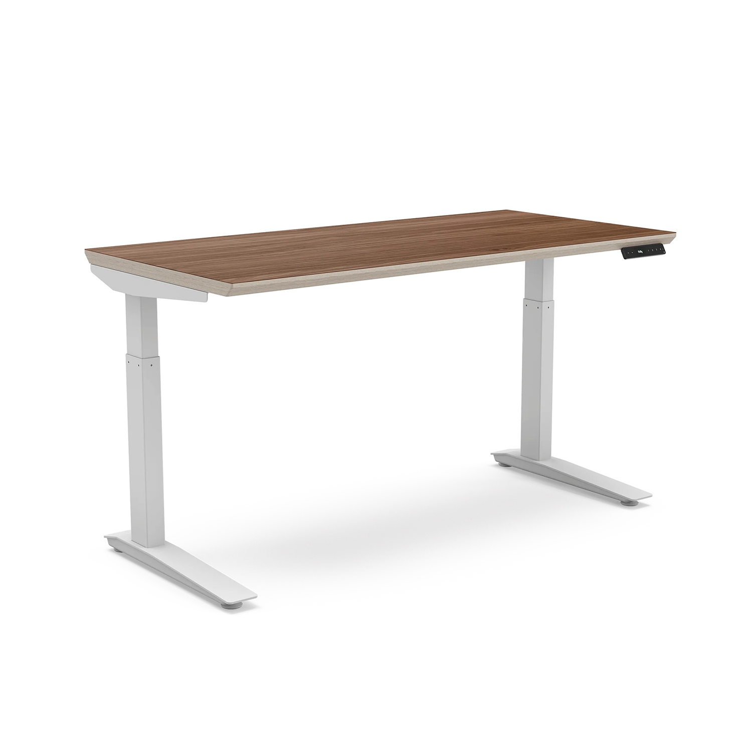 jarvis standing desk with walnut top