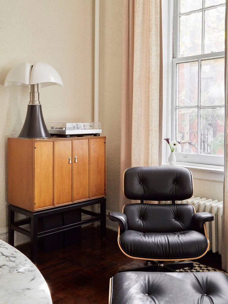 Living room corner with Eames chair