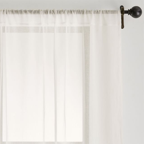 The 7 Best Sheer Curtains In 2022 Domino, How To Turn Up Voile Curtains