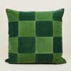 green velvet throw pillow