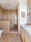 sand colored bathroom tile
