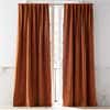Dark Copper Velvet Curtain Panel