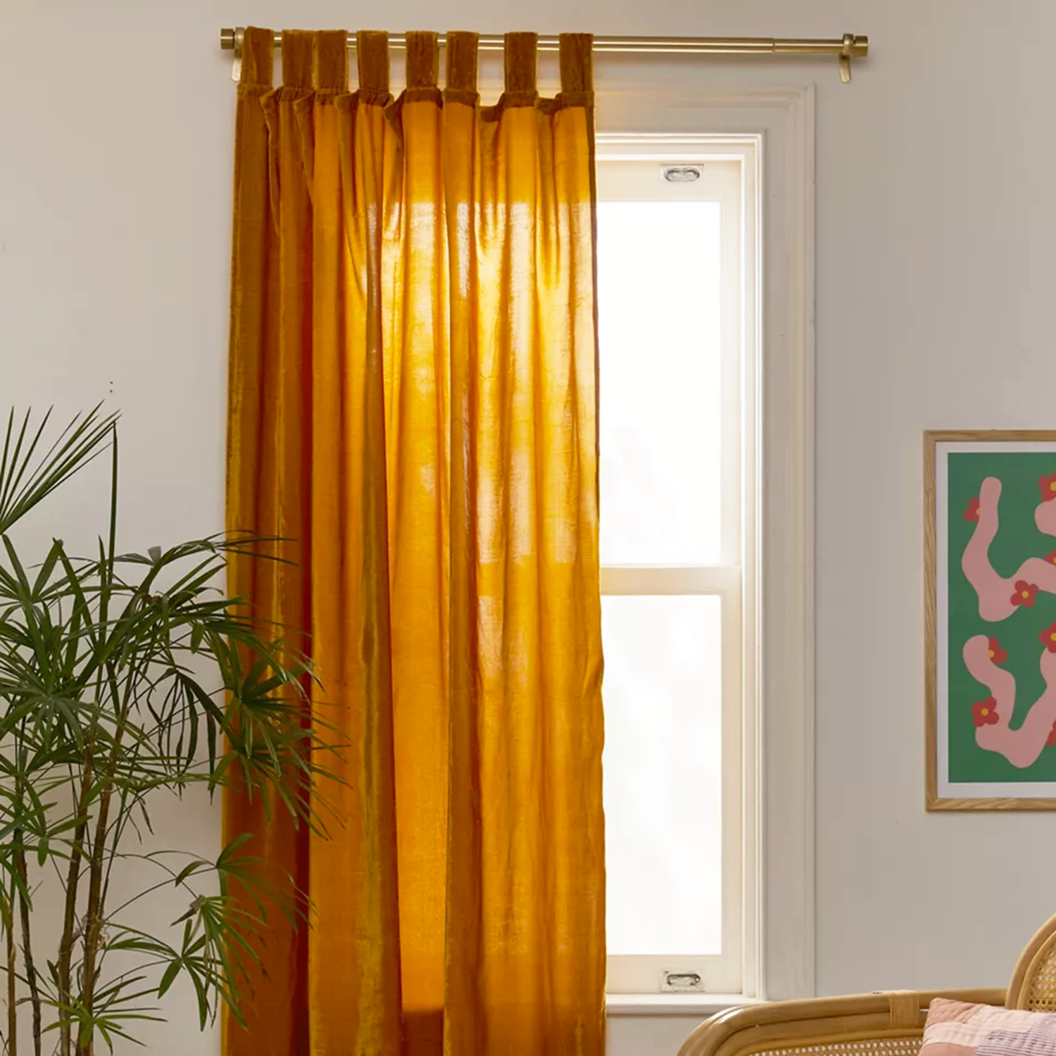 Gold Curtain Panel