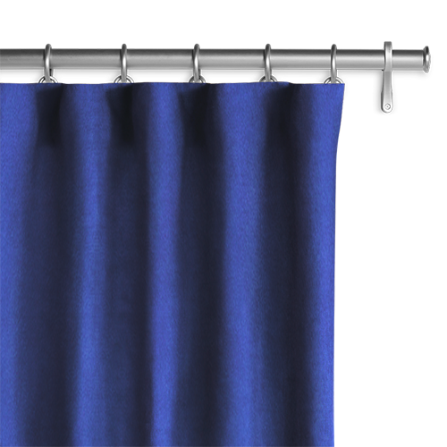 Blue Velvet Curtain Close Up
