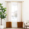 West Elm Linen and Velvet Two-Tone Curtain