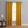 walmart mainstays room darkening curtains in golden sunshine