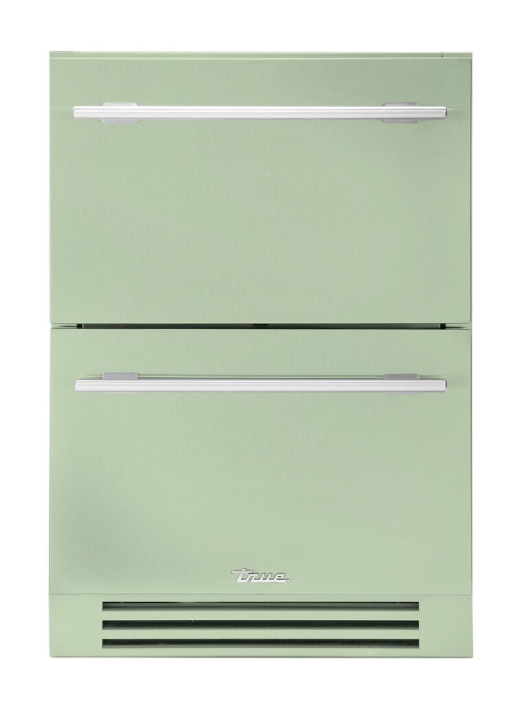 green freezer drawers