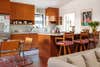 kitchen with wood cabinets and terrazzo counters