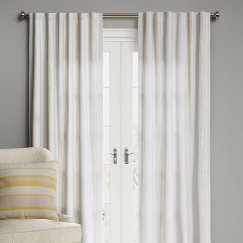 Striped White Curtains from Target
