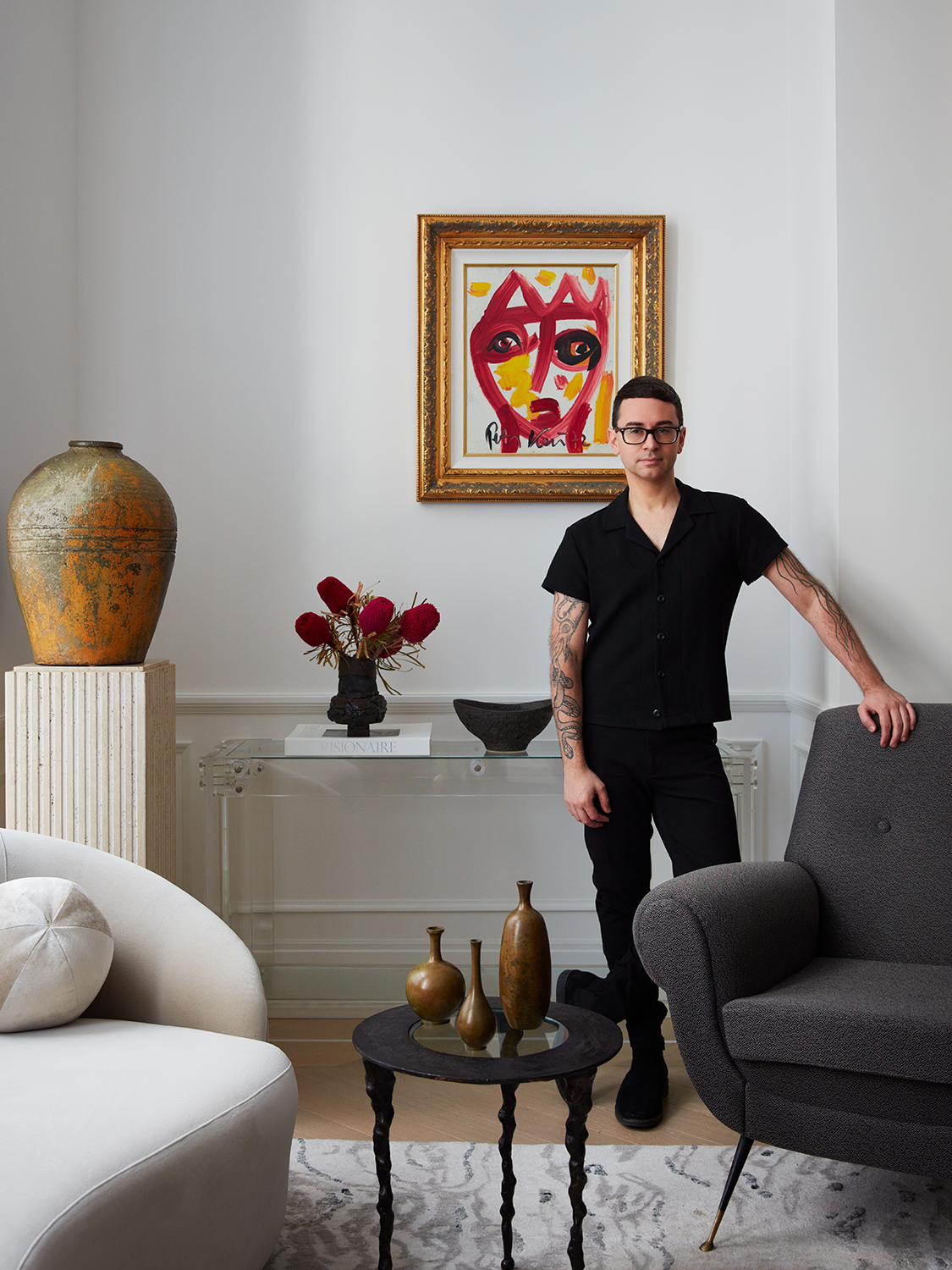 Christian Siriano’s One-Bedroom NYC Apartment Has 14 Chairs and a Whole Lot of Vintage Treasures