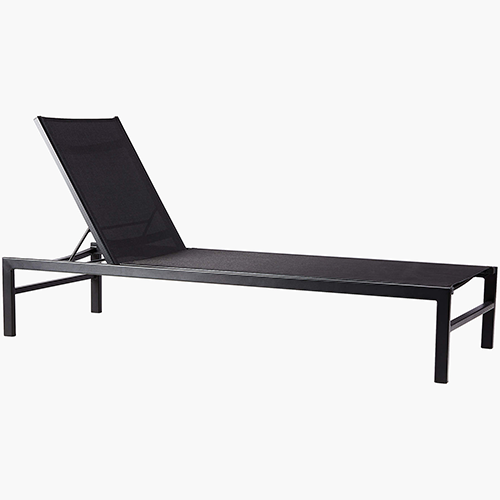 Black Lounger by CB2