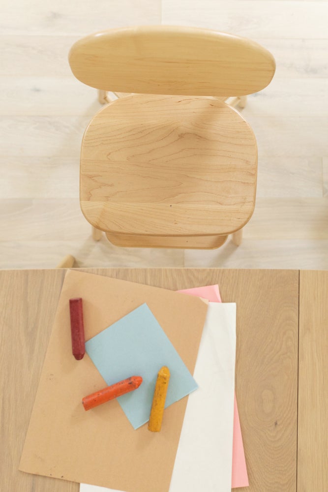 I Finally Found a Modern Toddler Chair With Zero Crumb-Attracting Crannies