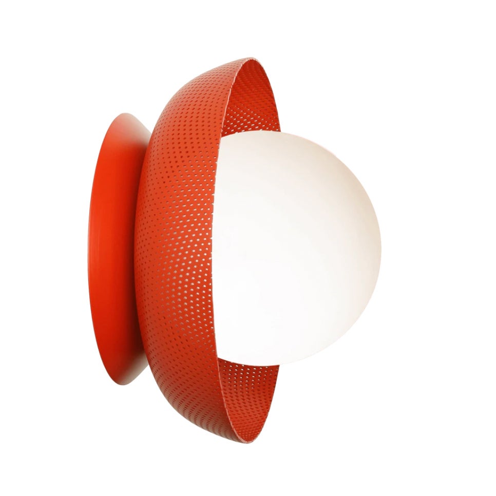 red round sconce