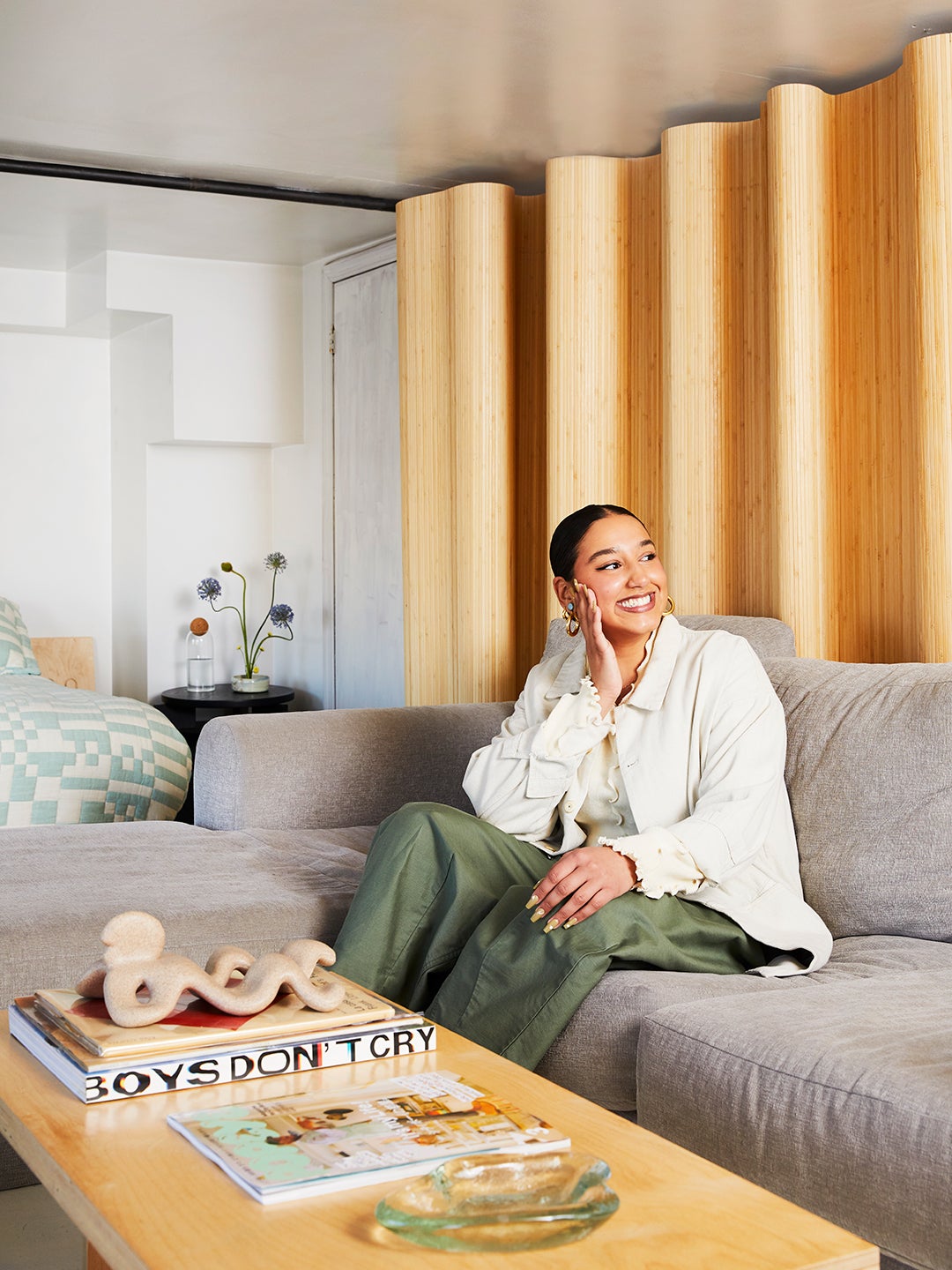 How a Spacial Designer Created Privacy In Her Door-Less Loft