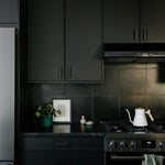 black kitchen cabinets