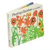 children's board book with flower garden
