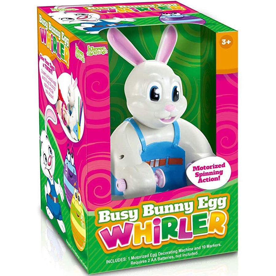 Bunny shaped egg spinner decorating kit