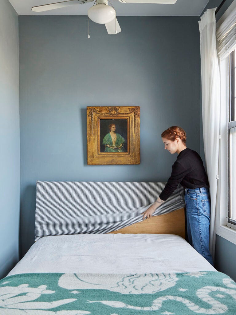 I Sewed Myself a Custom Headboard in 10 Minutes—Without the $1,700 Price Tag