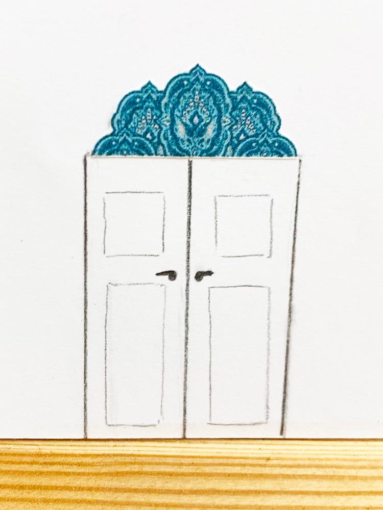 drawing of a door