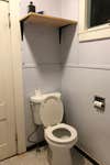 dingy toilet area