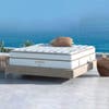 saatva queen mattress with ocean backdrop