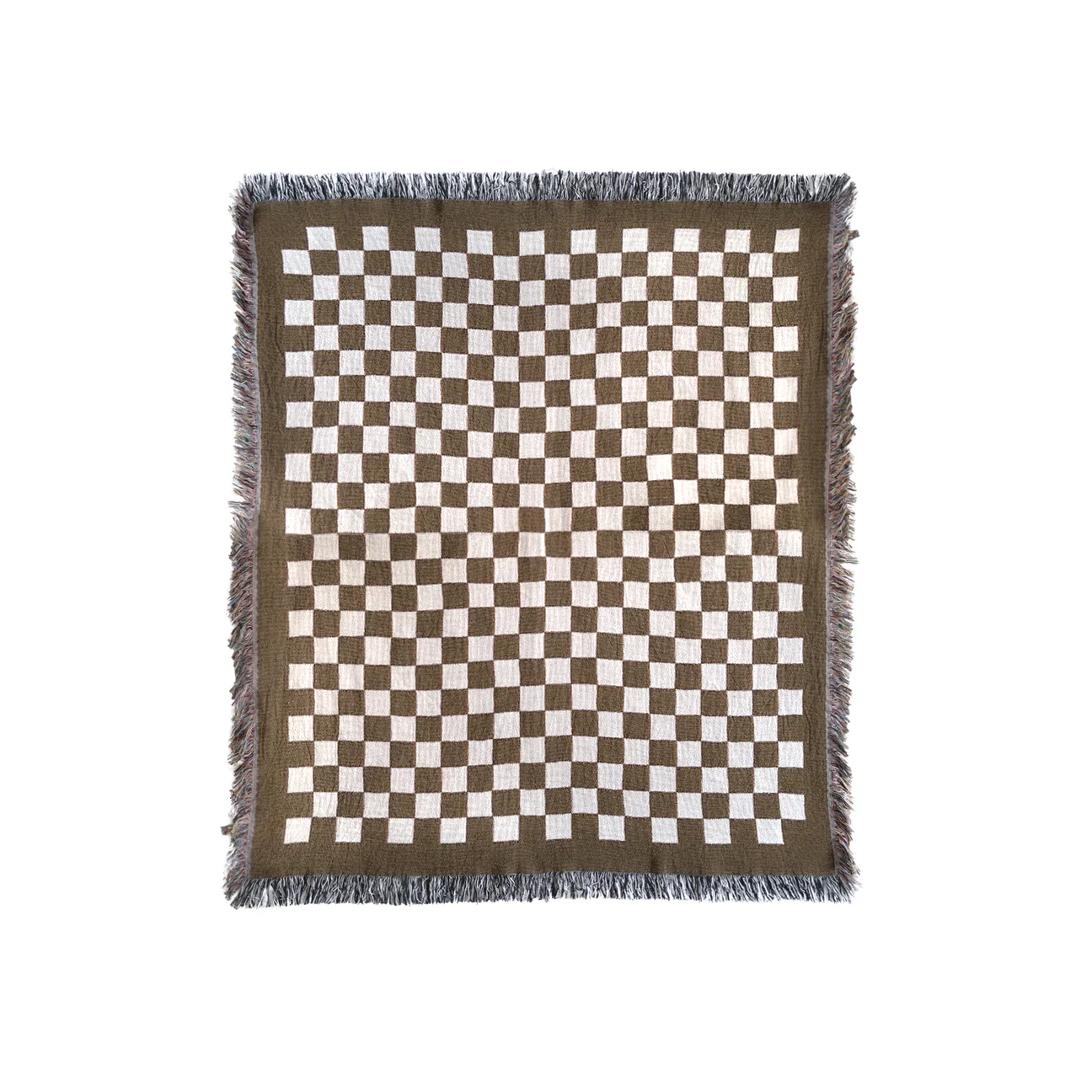 checkered throw blanket
