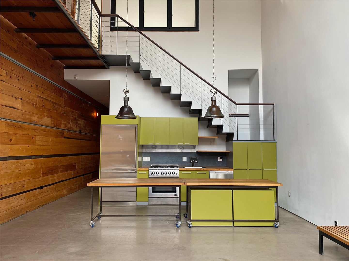 ugly green kitchen