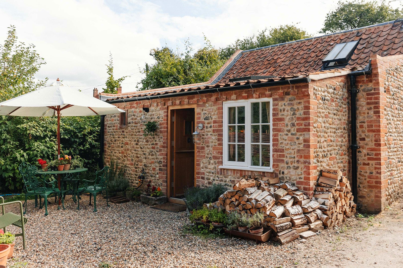 small brick cottage