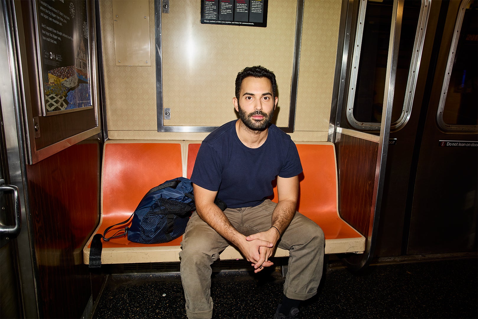 Andy Baraghani on the subway