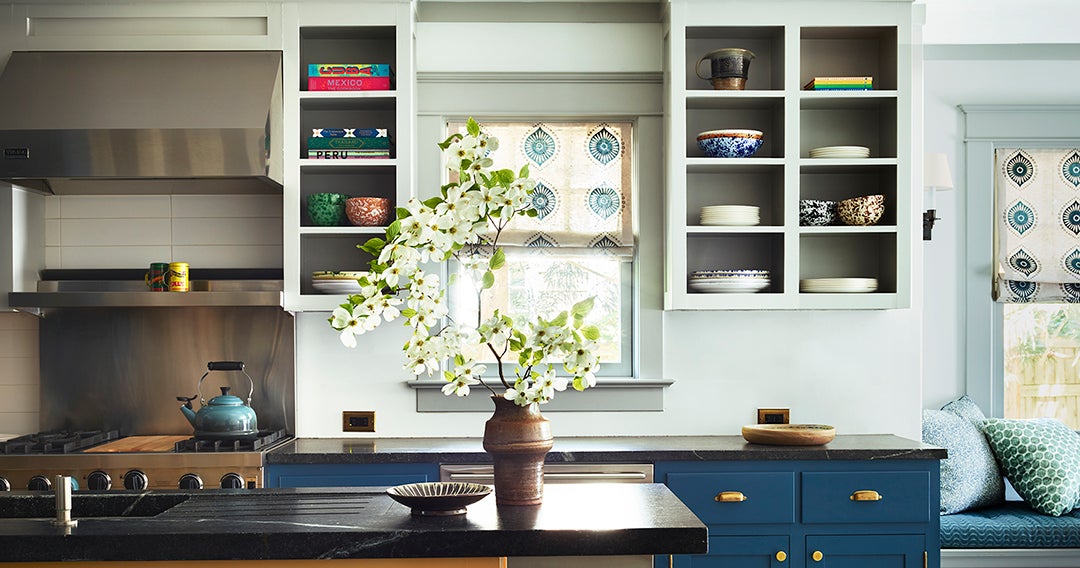 The Best 18 Paint Colors For Blue Kitchen Cabinets | Domino