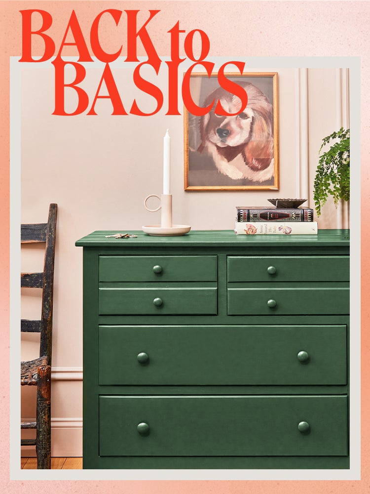 green dresser back to basics domino overlay