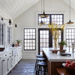 Elevated Roof with Windows in Kitchen