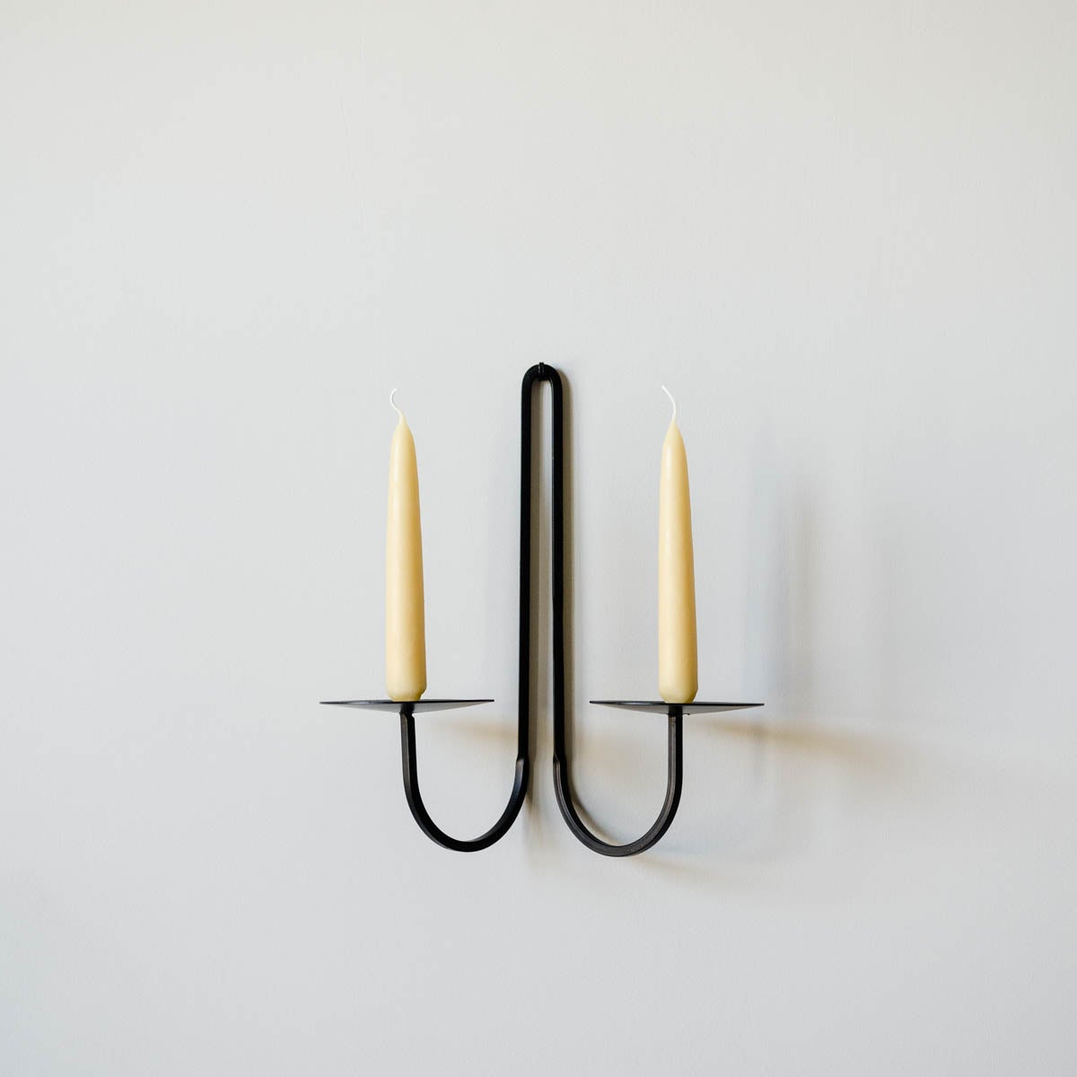 iron wall candle holder