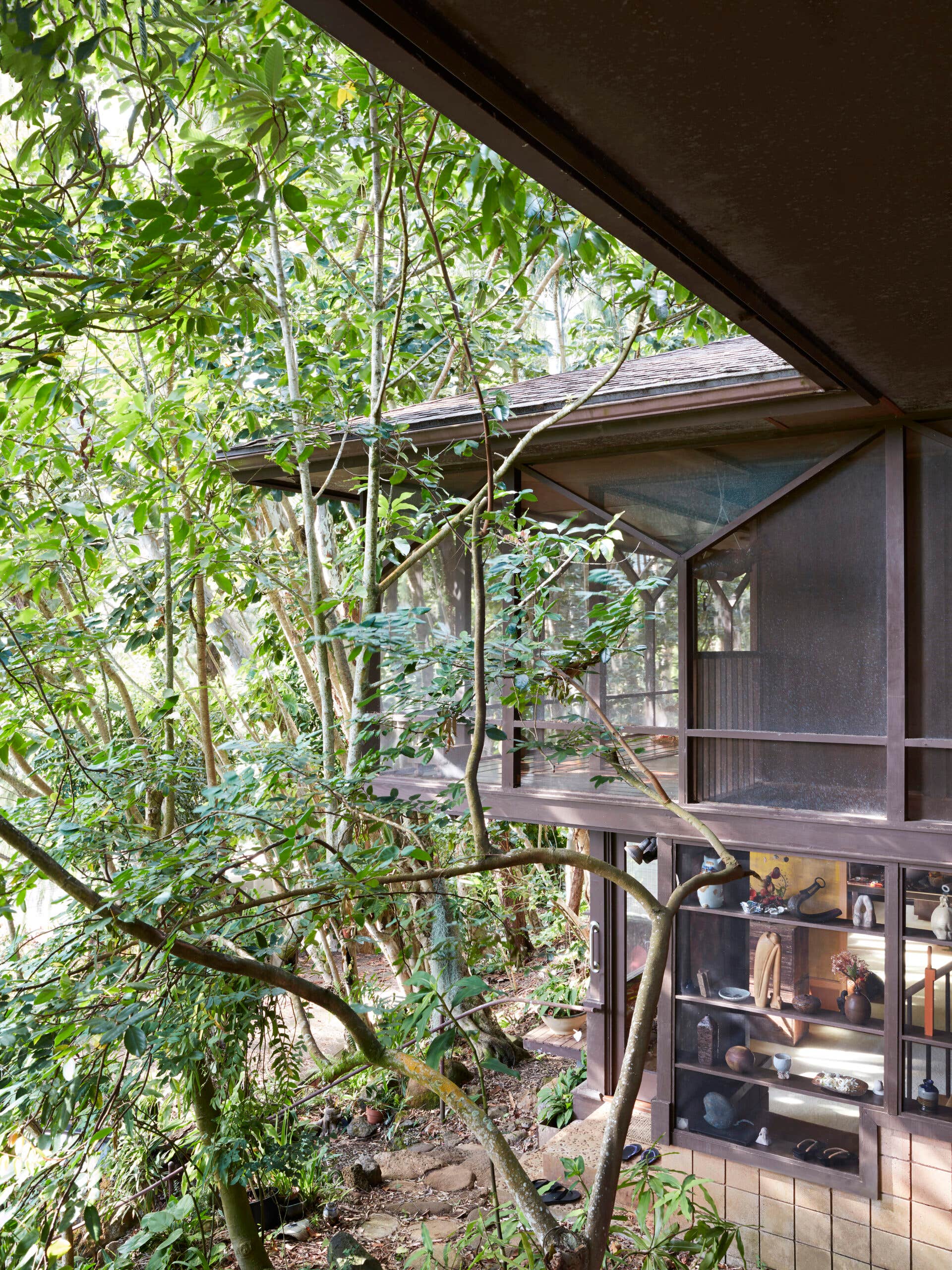 In the Verdant Forest of Oahu, an Almost Completely Screened-In Mid-Century Gem Is Home to 3 Generations